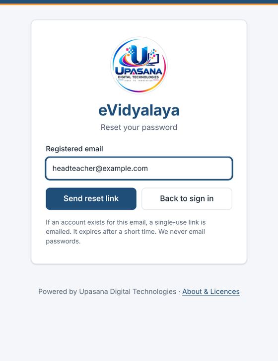 Reset your password