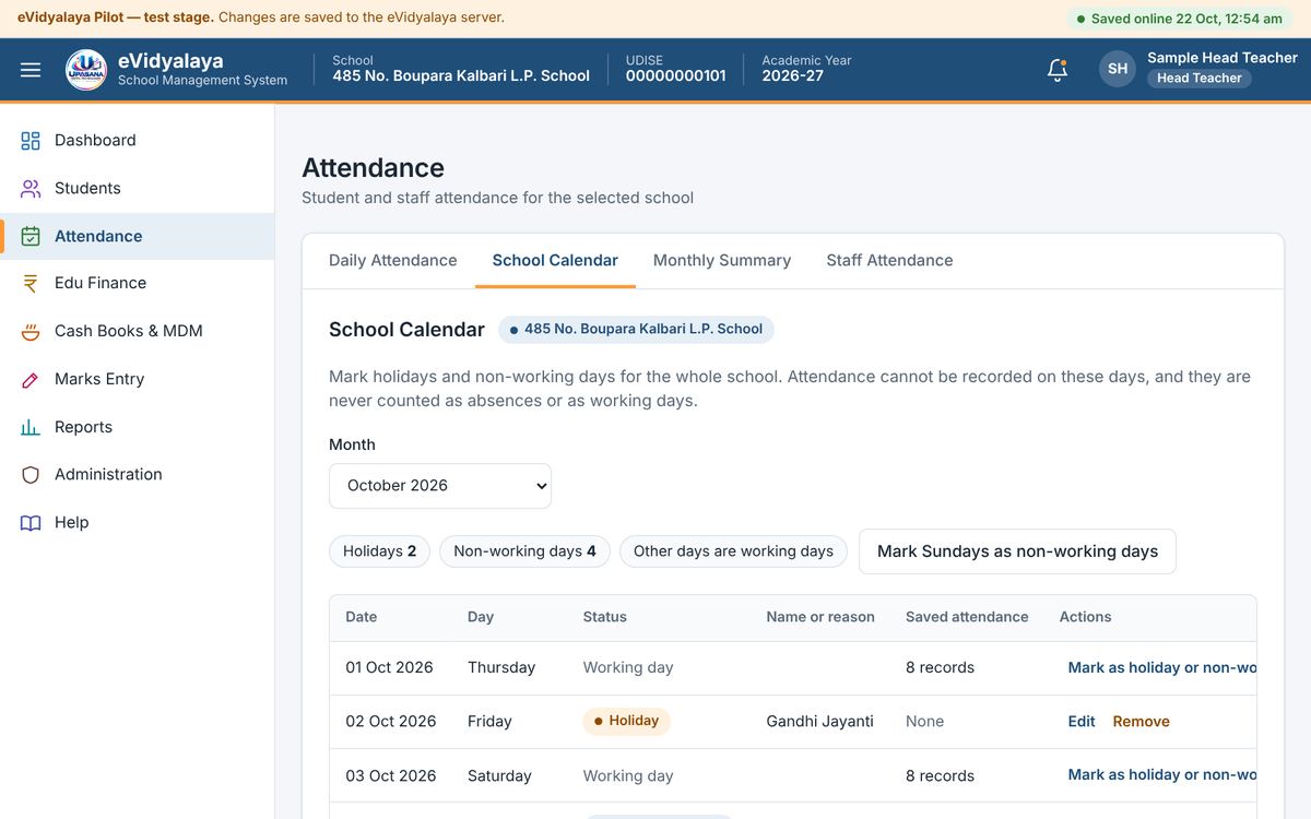School Calendar