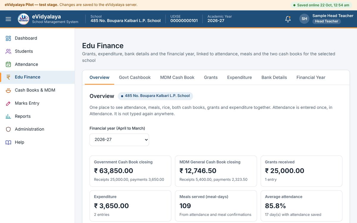 Edu Finance overview